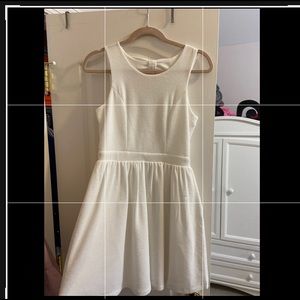 Alya White Dress with Bow on back